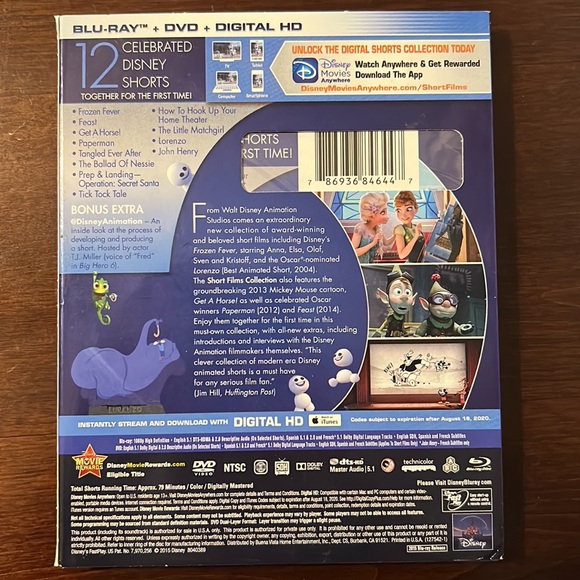 Disney Blu-ray + DVD Set- Sealed in Box! - Picture 9 of 10